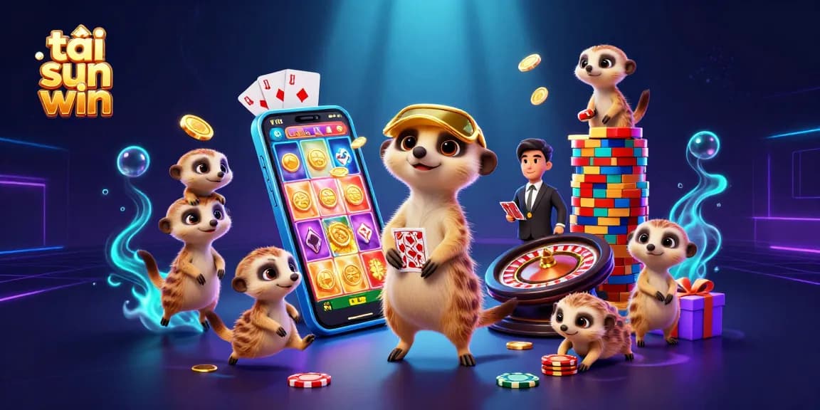 Engage in thrilling bets and play with the vibrant 3D meerkat casino theme while tải sun win