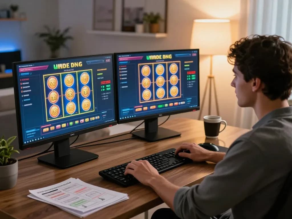 Engaging with Slot Malaysia games at home, illustrating modern online gaming experience.