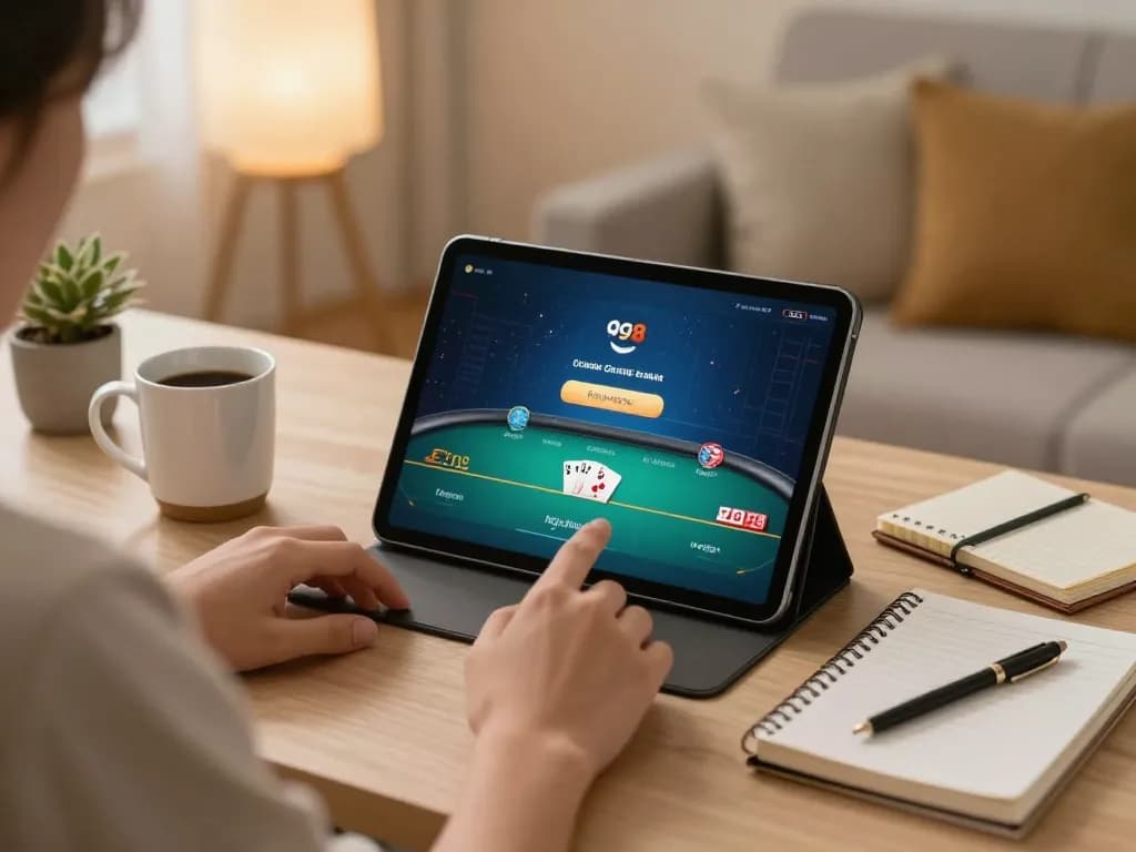 Experience online poker gameplay at gg88 com with a cozy setup and strategic betting.