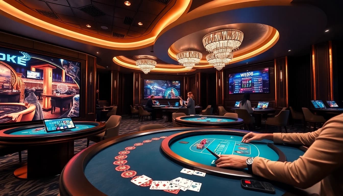 Engaging online casino scene showcasing W88.nyc's vibrant game atmosphere.