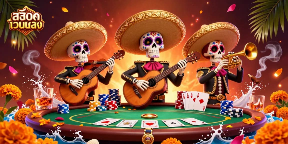 Enhance your winning strategies with สล็อตเว็บตรง at our lively casino scene filled with mariachi joy!