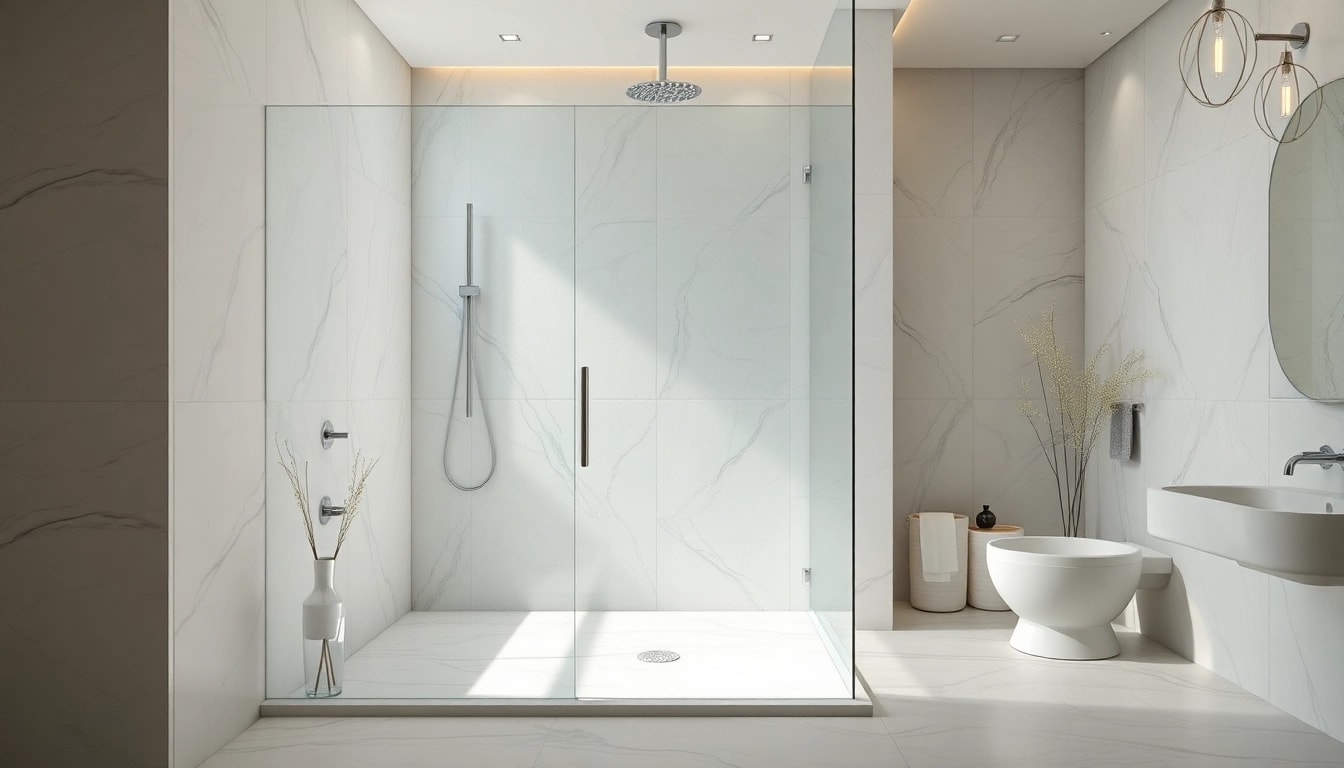 Transform your bathroom with elegant showers featuring sleek modern designs.