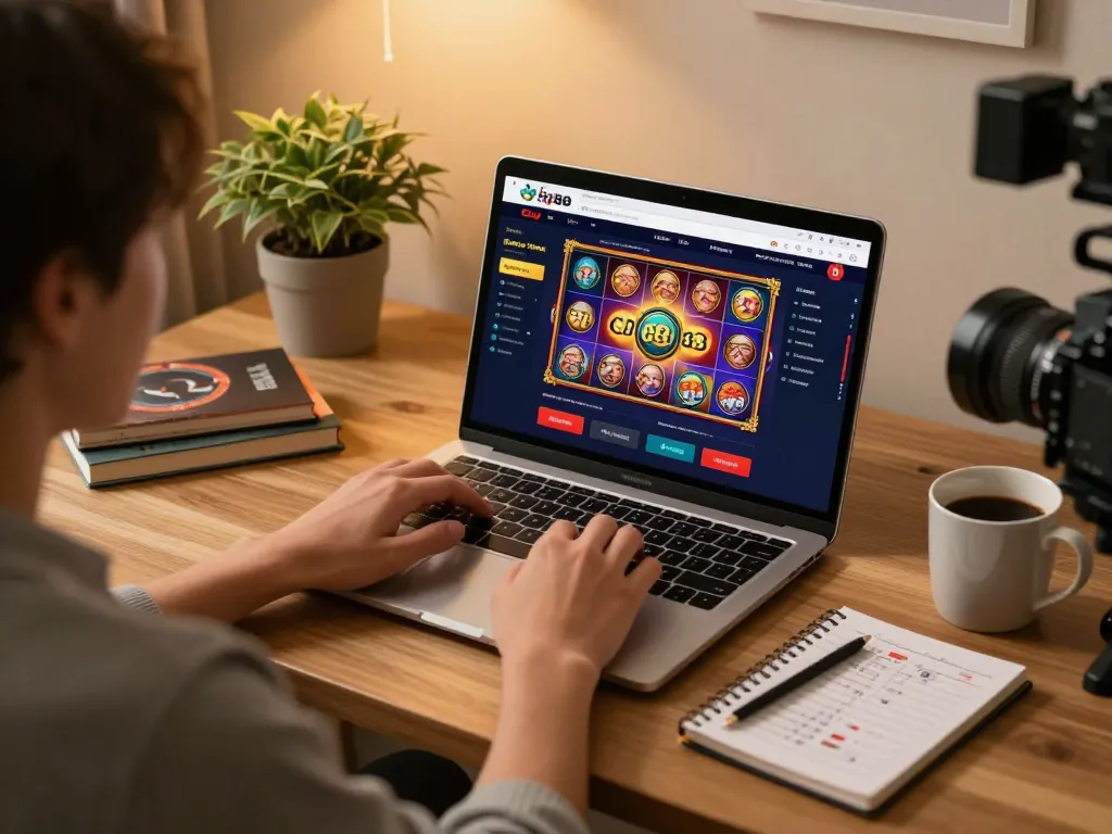Engaging in thrilling gameplay on fly88 online casino platform with vibrant slot visuals.