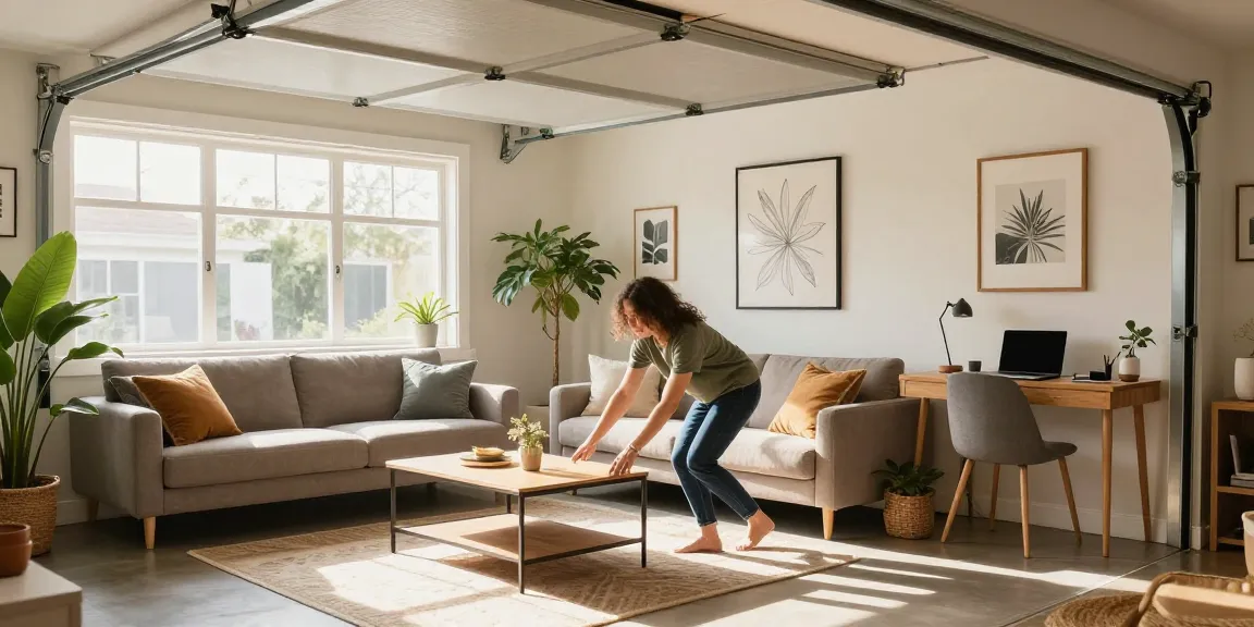 Cozy garage conversion specialist near me creating a stylish living space with modern décor.