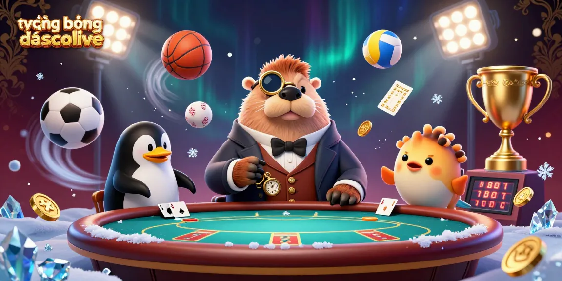 Watch the exciting action of trực tiếp bóng đá socolive with engaging characters in a vibrant underwater gambling scene.