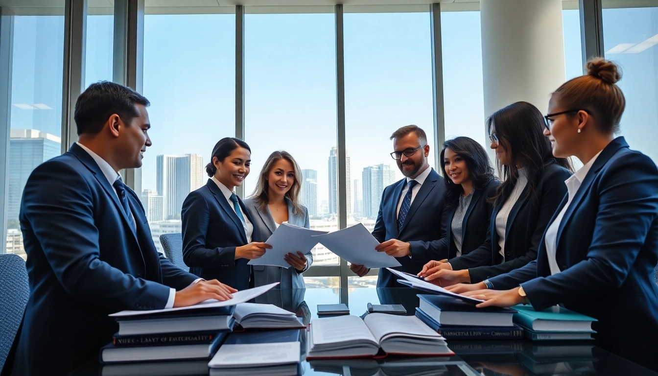 Professional team of immigration and business lawyers at a leading law firm in Miami.