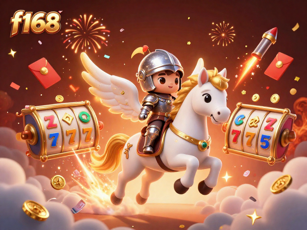 Experience thrilling gameplay at f168 with a celestial knight and dynamic slot elements.