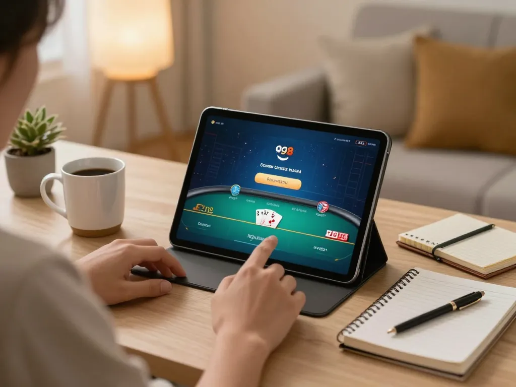 Experience online poker gameplay at gg88 com with a cozy setup and strategic betting.