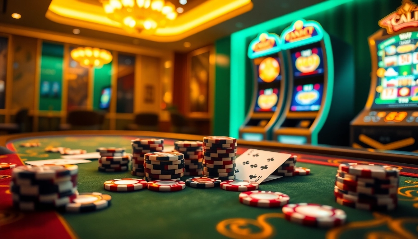 Experience the excitement of Nhà Cái 68VIP with a luxurious online gambling scene featuring casino elements.
