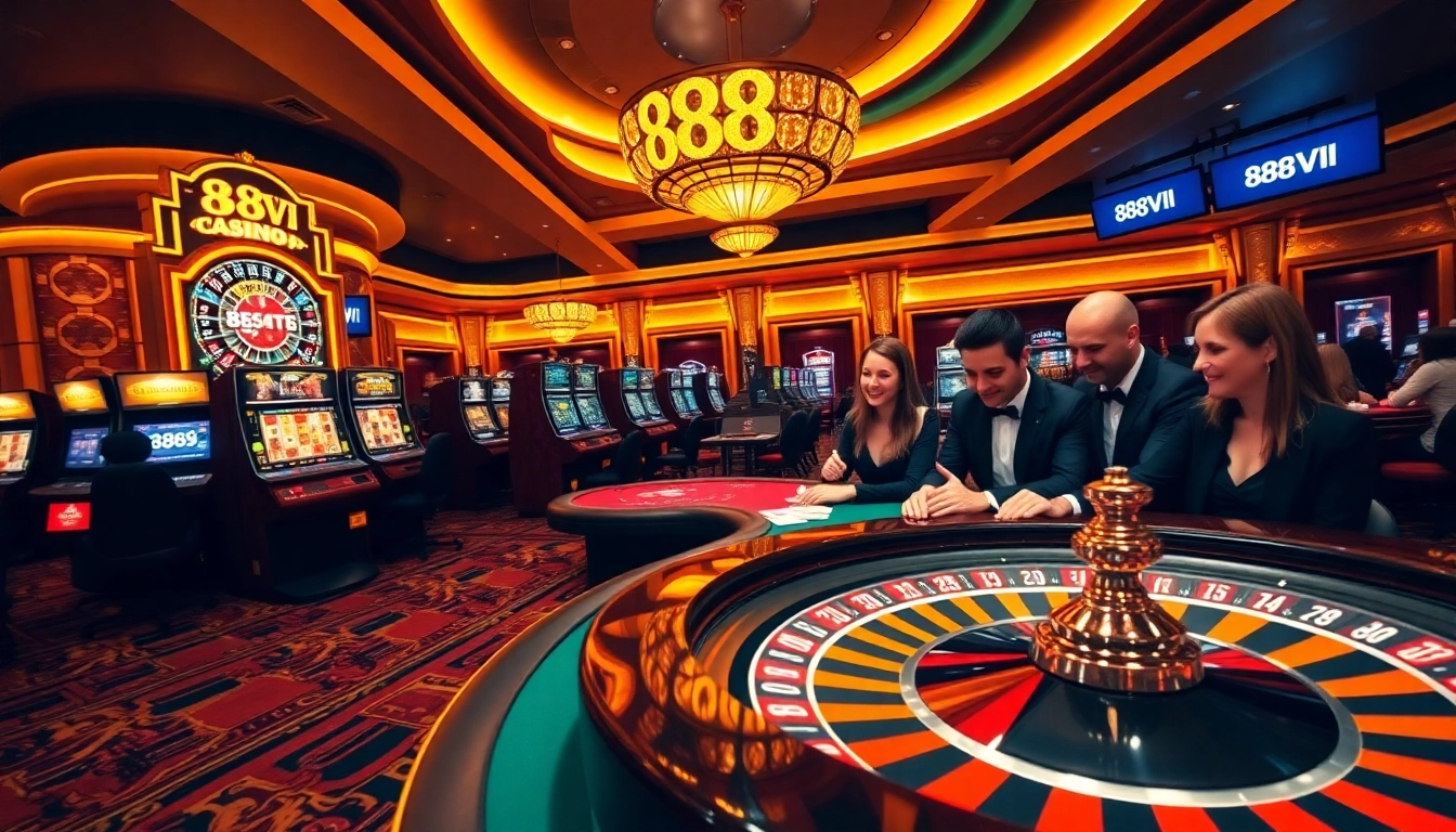 Experience thrilling gameplay at 888VI with dynamic slot machines and exciting table games.