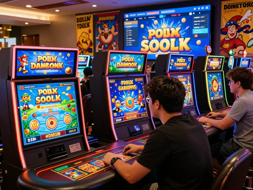 Engaging online gaming scene featuring sun win platform with vibrant graphics and user-friendly interface, inviting players to experience casino games.