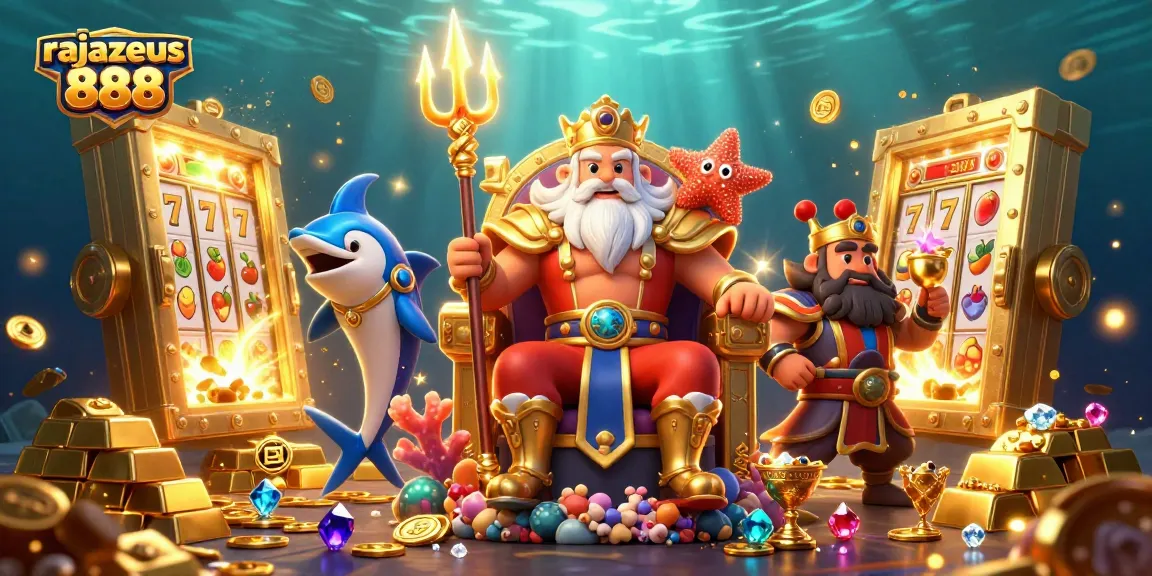 Experience the excitement of rajazeus 888 as Neptune reigns over captivating slot reels and treasures.