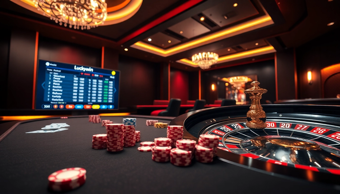 Experience the thrill of gaming at Luckywin with vibrant roulette and betting interface.