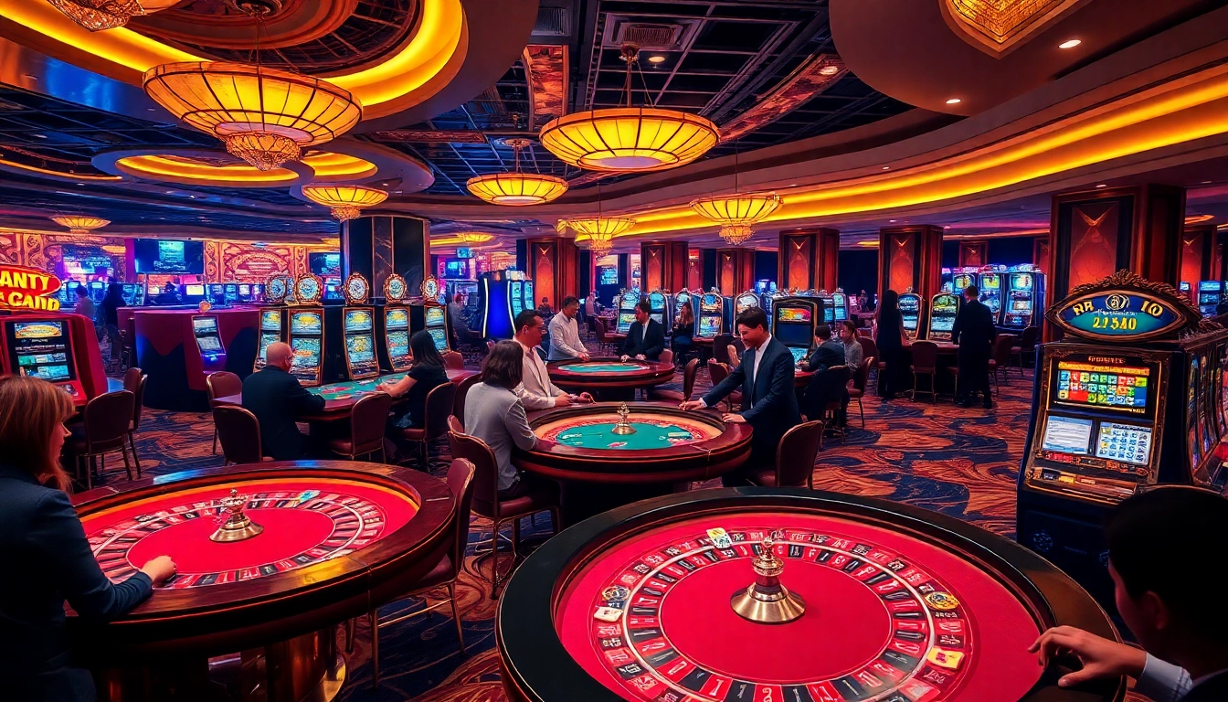Experience the excitement of gambling at RR 88 with luxurious casino gaming scenes.