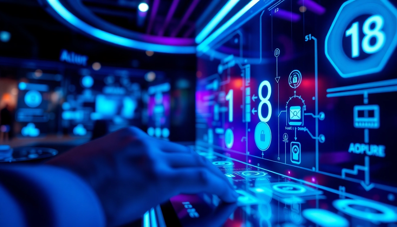 AI +18 digital interface showcasing innovative technology for adults.