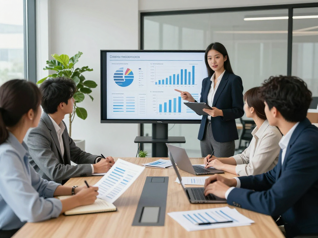Companies collaborating in modern office space for innovative growth strategies.