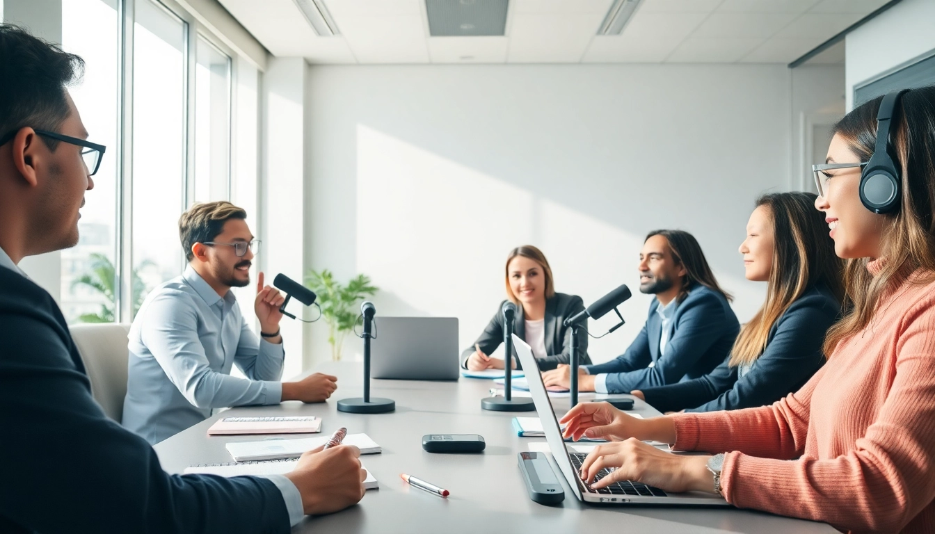 Capture of professionals utilizing call recording in an engaging meeting, showcasing collaboration and efficient communication.