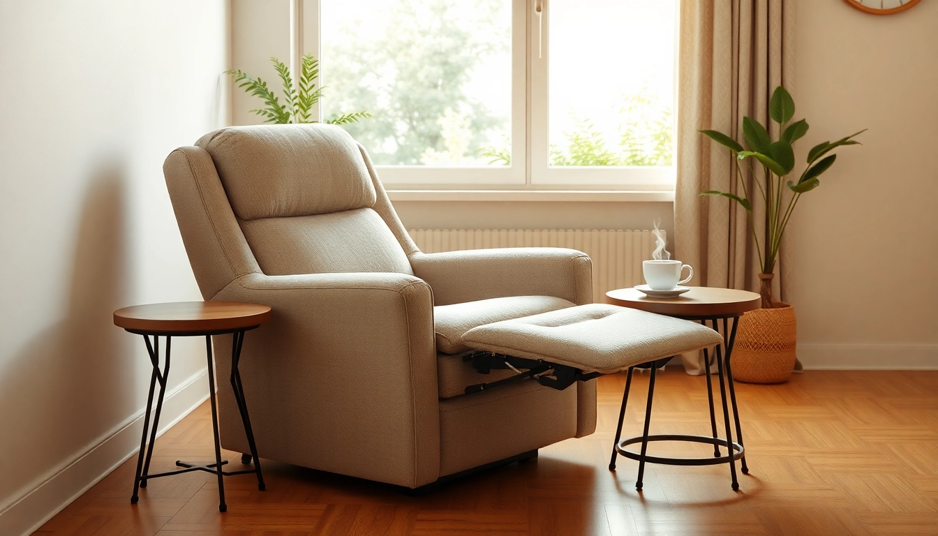 Transform your relaxation with a comfortable sleeping recliner chair in a cozy living room.