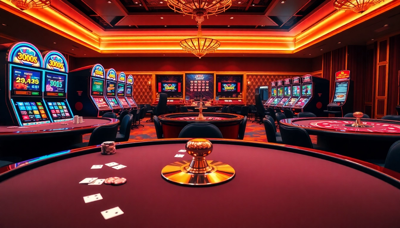 Experience the thrill of G28 with vibrant casino tables and slot machines.