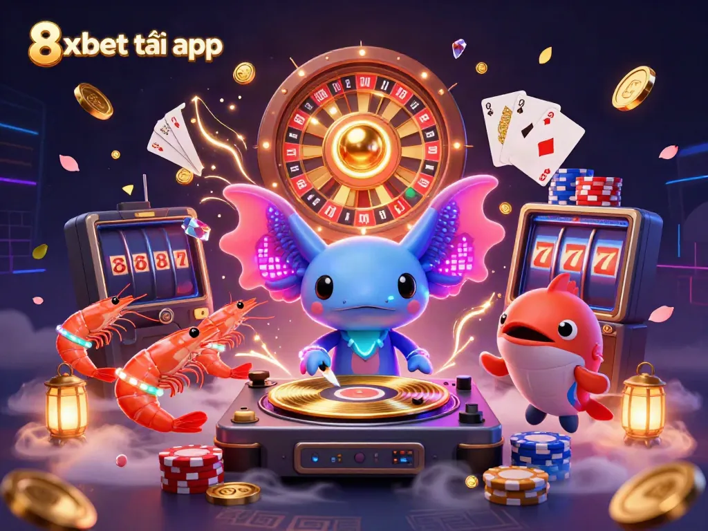 Experience the excitement of 8xbet tải app with vibrant casino action featuring unique characters.