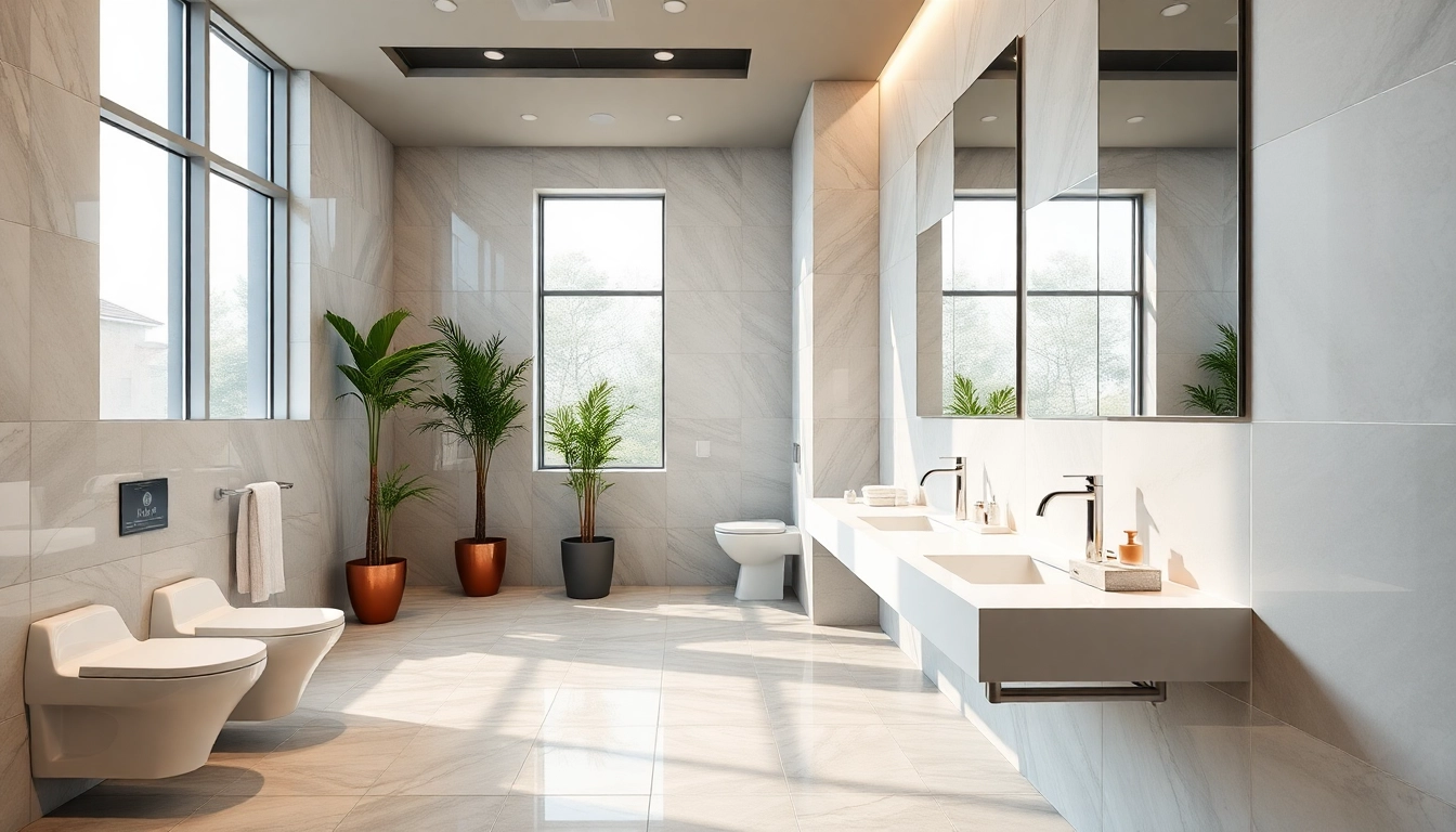 Transform your commercial washroom refurbishment with modern designs and inviting fixtures.